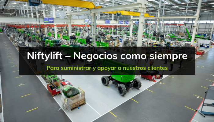 Niftylift – Negocios como siempre