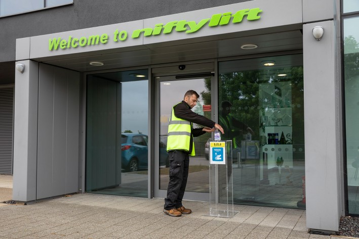 Précautions COVID Niftylift – Entrée