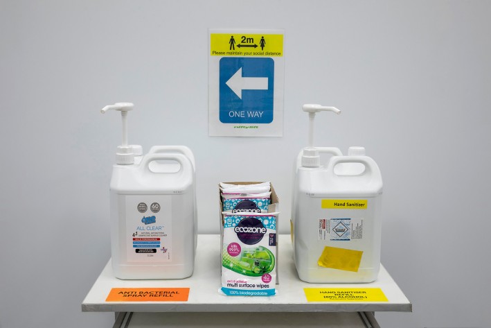 Précautions COVID Niftylift – Poste sanitaire