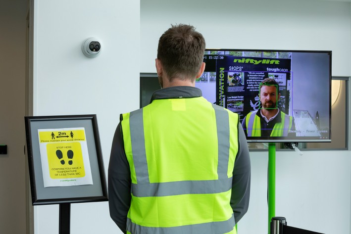 Précautions COVID Niftylift – Caméra thermique